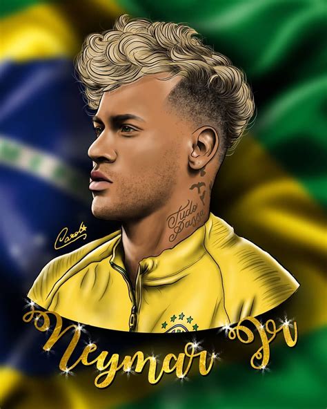 neymar em desenho animado|17 melhor ideia de Neymar desenho 